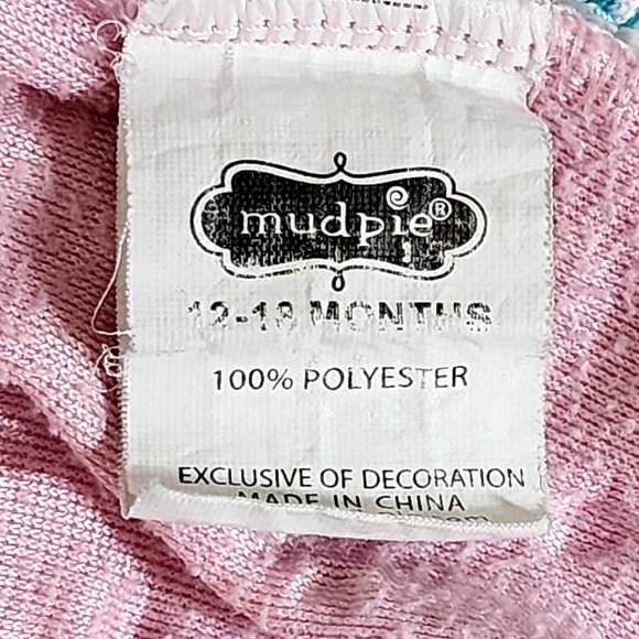 Mud Pie One Pieces Mud Pie One Piece Minky Jumper Romper Pink Blue
